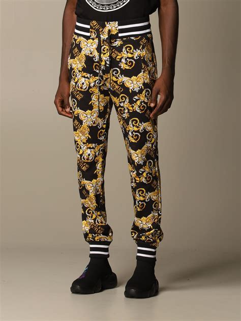 versace man pants|Versace joggers men's.